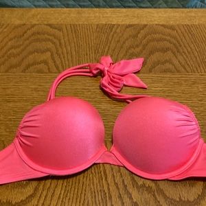 Victoria’s Secret padded underwire halter swim top size 32C